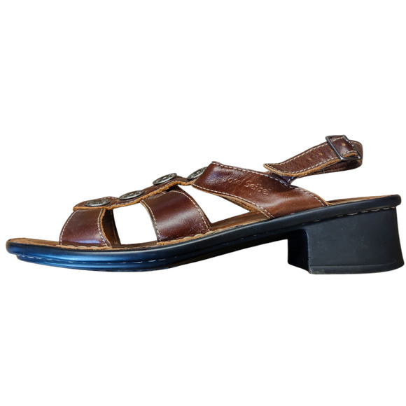 Josef Seibel Strappy Brown Bohemian Leather Slingback Comfort Sandals EU 41 - Picture 3 of 9